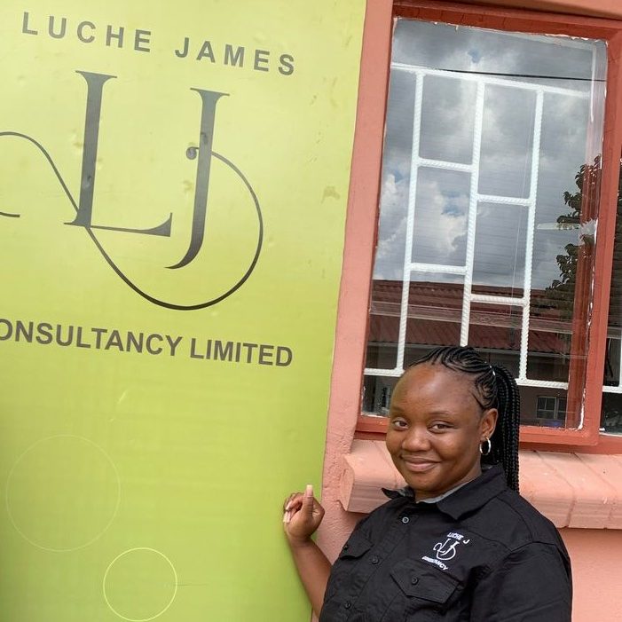 Zambia's Award winning Gospel Artist Ephraim visiting Luchejames Offices